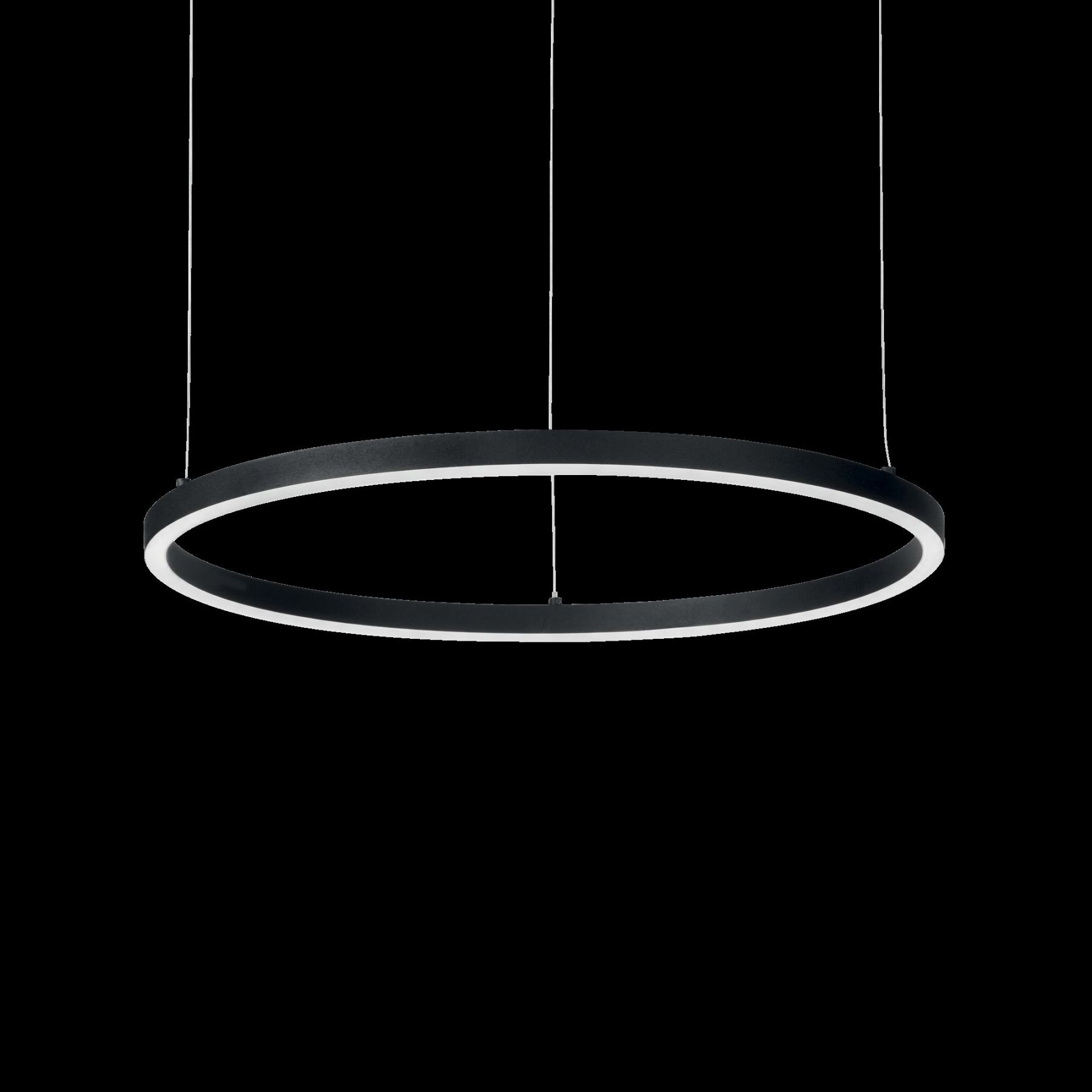 Ideal Lux 229508 LED zavěšený stropní lustr Oracle Slim 1x55W | 3080lm | 3000K - černý - Dekolamp s.r.o.