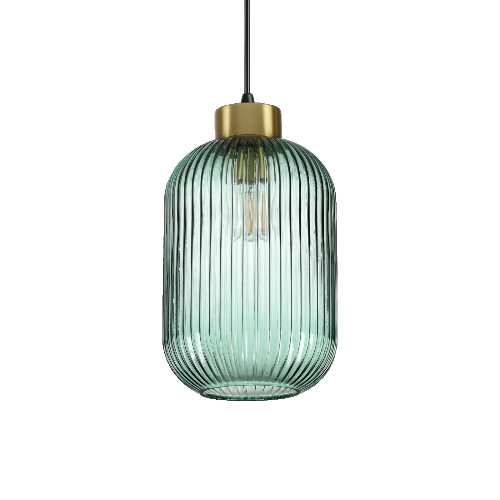 Ideal Lux 237497 zavěšený stropní lustr Mint 1x60W | E27 - s kouřově zeleným sklem - Dekolamp s.r.o.