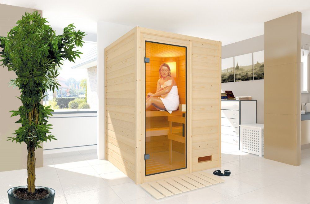 Interiérová finská sauna 146 x 146 cm Dekorhome - DEKORHOME.CZ