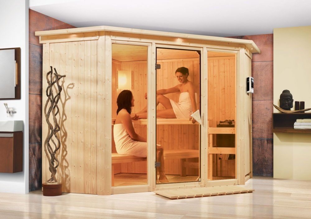 Interiérová finská sauna 245 x 245 cm Dekorhome - DEKORHOME.CZ