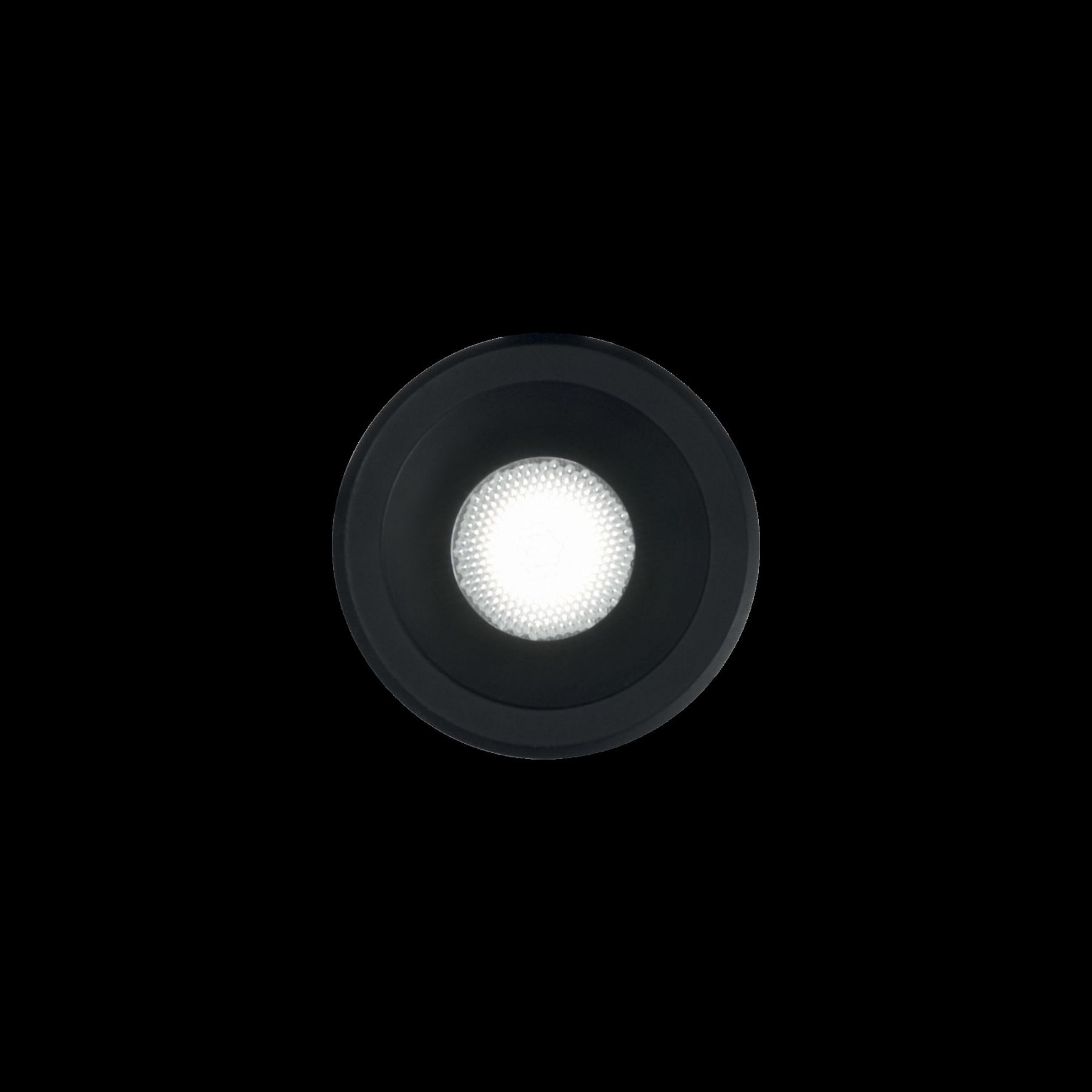 Ideal Lux 244846 LED stropní a nástěnné zápustné svítidlo Virus 1x3W | 210lm | 3000K - černé - Dekolamp s.r.o.