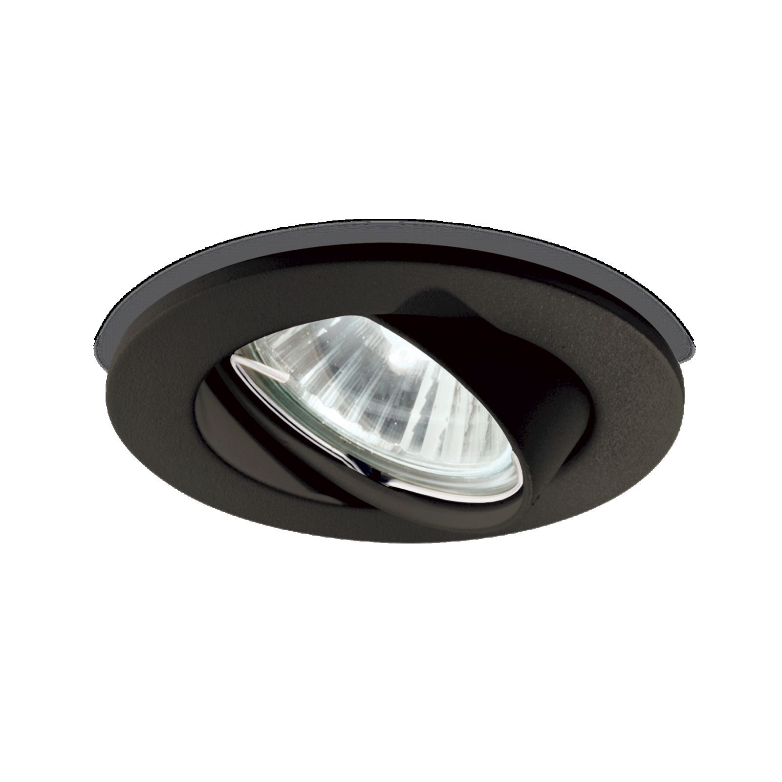 Ideal Lux 243825 výklopná zápustná lampa Swing 1x50W | GU10 - černá - Dekolamp s.r.o.