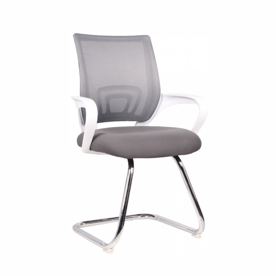 Tempo Kondela Konferenční židle SANAZ TYP 3 - šedá/bílá - ATAN Nábytek