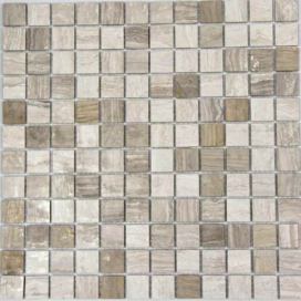 Kamenná mozaika Mosavit Wooden gris 30x30 cm mat WOODENGR (bal.1,000 m2)