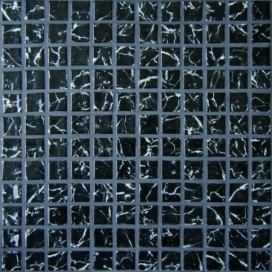 Skleněná mozaika Mosavit Negro marquina 30x30 cm lesk NEGROMA (bal.1,000 m2)