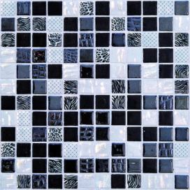 Skleněná mozaika Mosavit Safari negro 30x30 cm lesk SAFARINE (bal.1,023 m2)