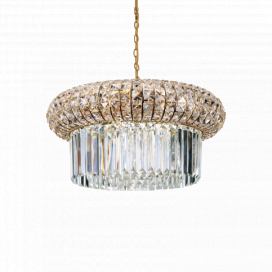 Ideal Lux 237794 závěšené stropní svítidlo Nabucco 12x40W | E14 - zlatá