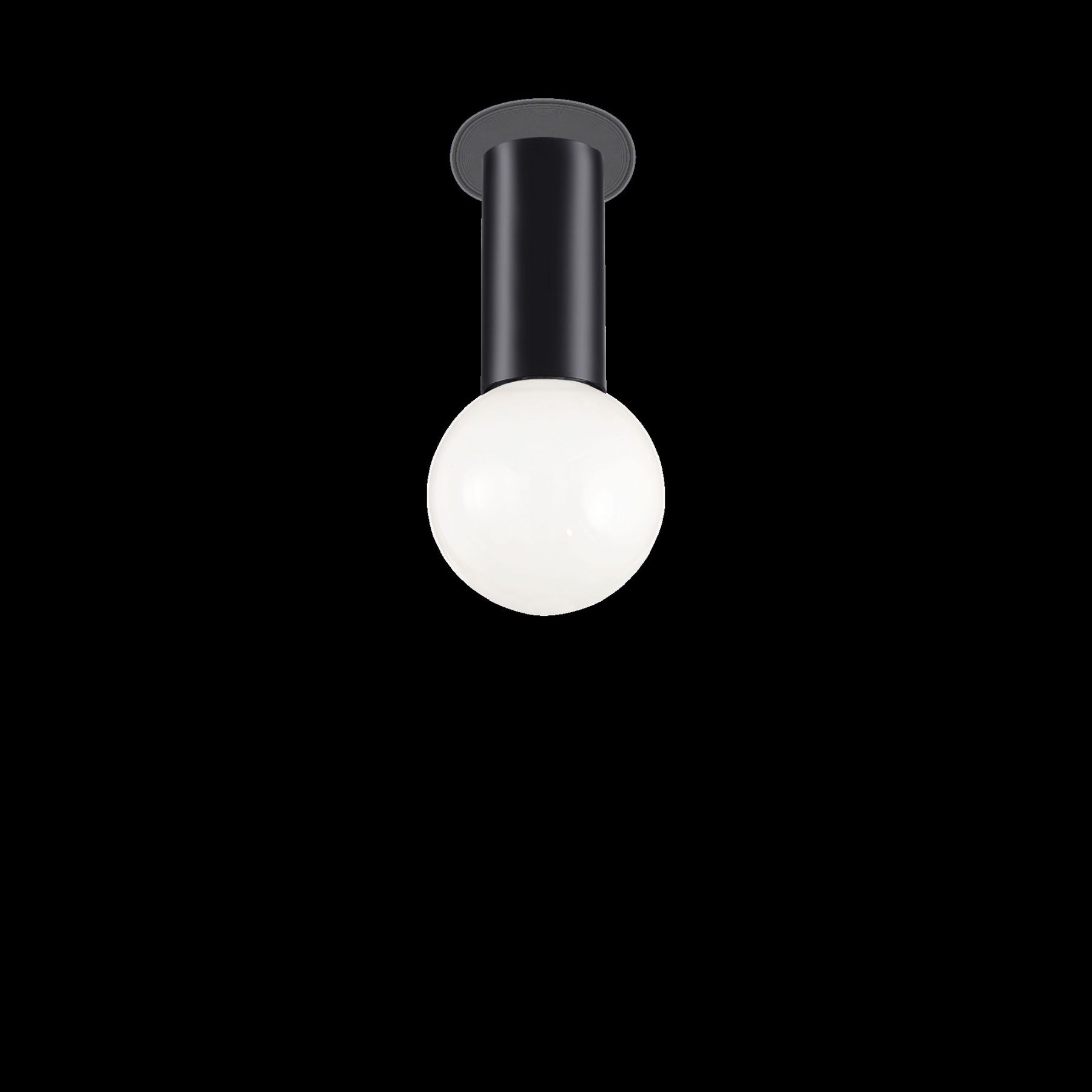 Ideal Lux 232980 přisazený stropní lustr Petit 1x60W | E27 - černý - Dekolamp s.r.o.