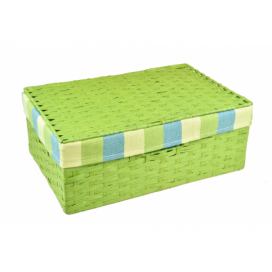 Vingo Úložný box s víkem zelený Rozměry (cm): 36x24, v. 13