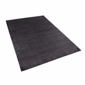 Viskózový koberec 140 x 200 cm tmavě šedý GESI II