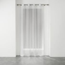 Douceur d\'intérieur Závěs na očkách ELEA, 140 x 240 cm, bílo-střibrný