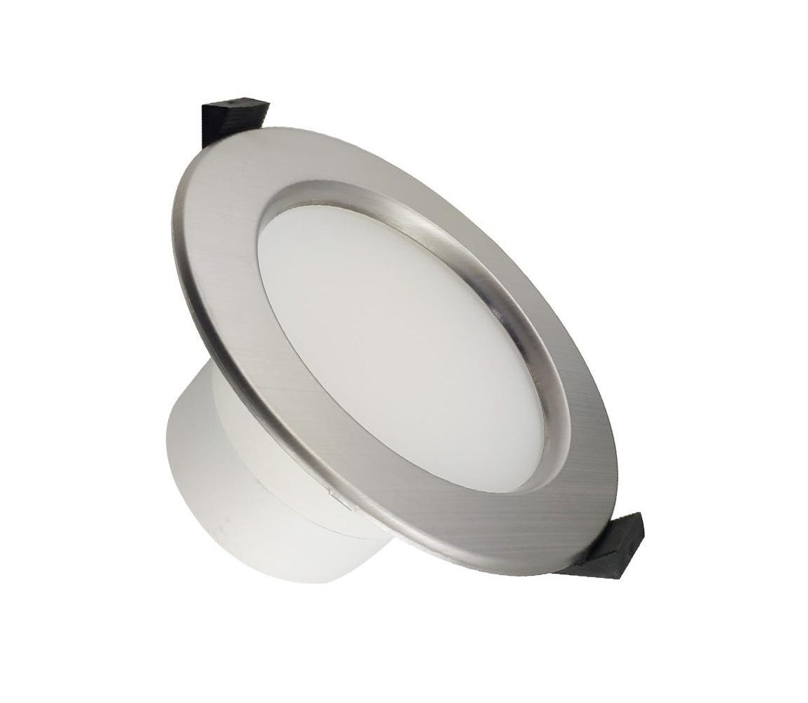  LED Koupelnové podhledové svítidlo LED/10W/230V 4000K stříbrná IP44  -  Svět-svítidel.cz