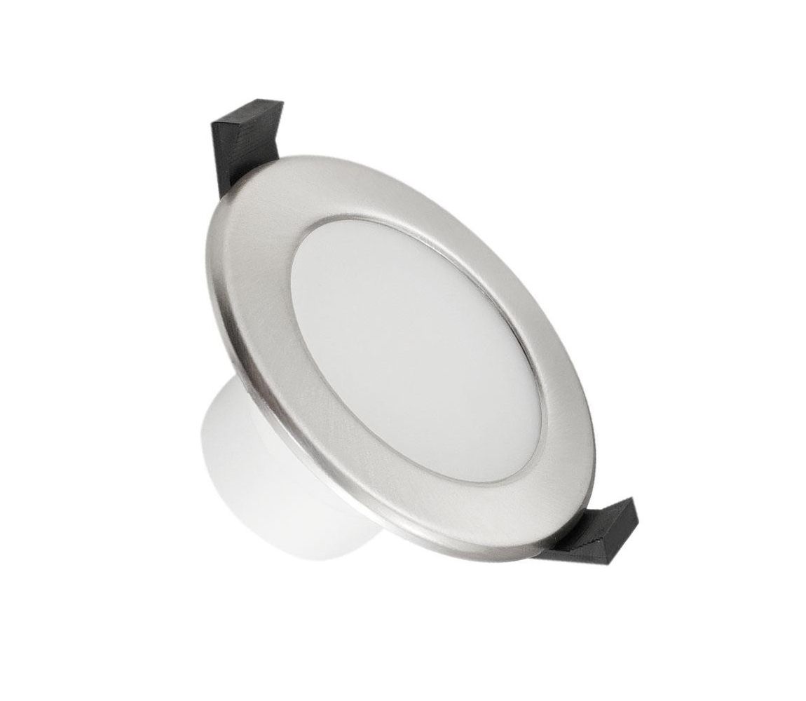  LED Koupelnové podhledové svítidlo LED/7W/230V 3000K stříbrná IP44  -  Svět-svítidel.cz