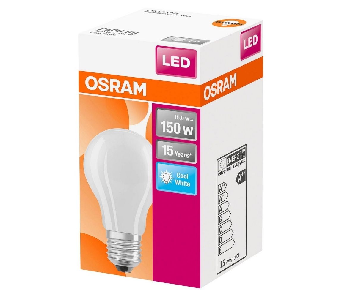 Osram LED Žárovka E27/15W/230V 4000K - Osram  -  Svět-svítidel.cz