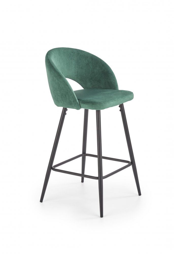 Barová židle H-96 Halmar Tmavě zelená - DEKORHOME.CZ