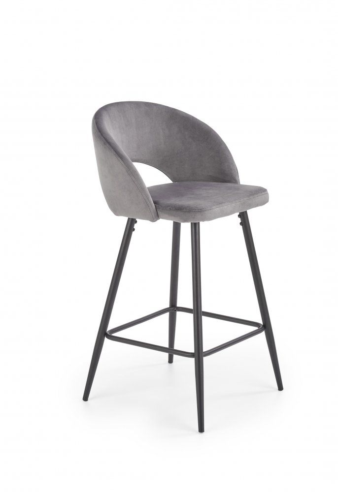Halmar Barová židle H96 - šedá - DEKORHOME.CZ
