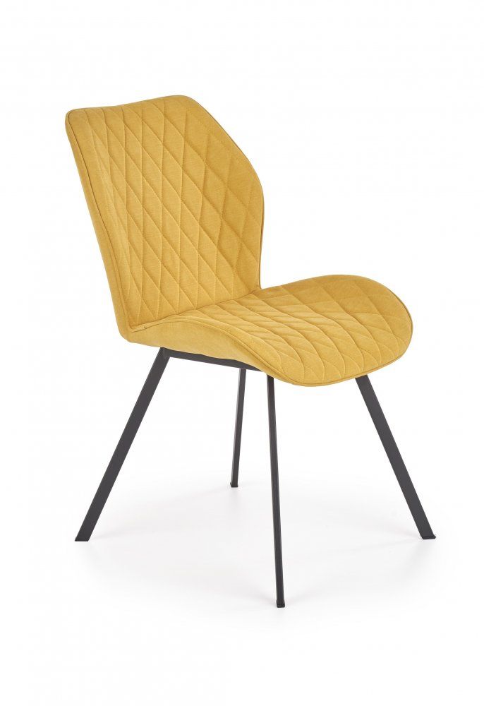 Halmar Halmar Žlutá prošívaná jídelní židle K360 - DEKORHOME.CZ