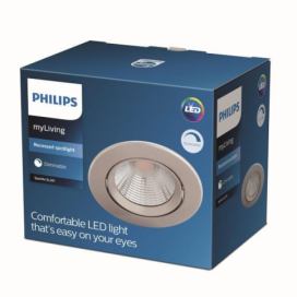Philips Dive SL261 LED zápustné bodové svítidlo 1x5,5W | 350lm | 2700K - stmívatelné, ochrana EyeComfort, nikl
