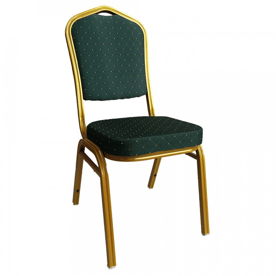 Tempo Kondela Židle ZINA 3 NEW - zelená/zlatý nátěr - ATAN Nábytek