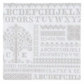 Papírové ubrousky Cross stitched pattern 33*33 cm (20 kusů)