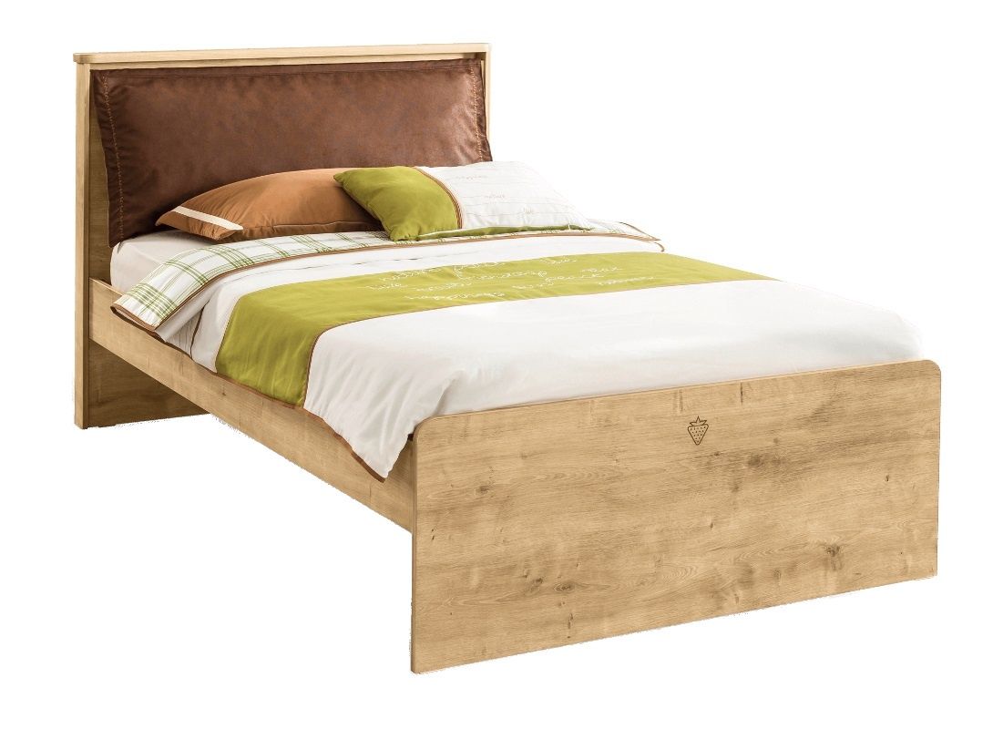 Studentská postel s polštářem Cody 120x200cm - dub světlý - Nábytek Harmonia s.r.o.