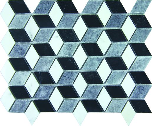 Kamenná mozaika Mosavit Cubo negro cm lesk CUBONE - Siko - koupelny - kuchyně
