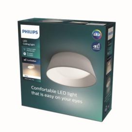 Philips Dawn CL258 LED stropní svítidlo 1x14W | 1100lm | 3000K - ochrana EyeComfort, šedá
