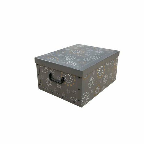 Compactor Skládací úložná krabice Compactor Ring - karton box 50 x 40 x 25 cm, šedá - 4home.cz