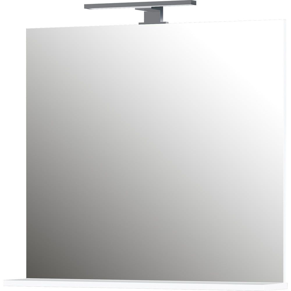 Nástěnné zrcadlo s osvětlením a s poličkou 76x75 cm - Germania - SCONTO Nábytek s.r.o.