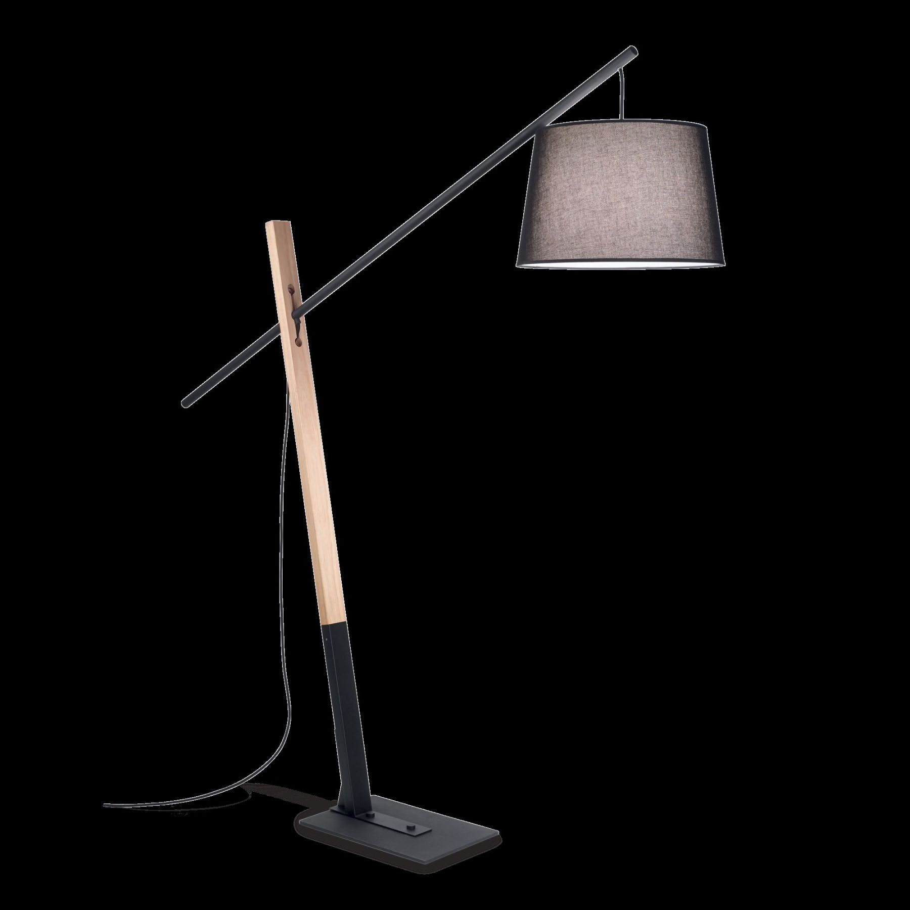 Ideal Lux 207599 stojanová lampa Eminent 1x60W | E27 - černá - Dekolamp s.r.o.