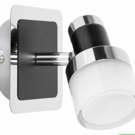 Rabalux 5021 LED koupelnová nástěnná lampa Harold 1x5W | 400lm | 4000K | IP44 - chrom s černými prvky