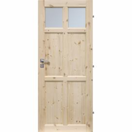 ERKADO Dřevěné masivni dveře masiv z borovice BERLIN 2S (Kvalita B)
