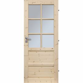 ERKADO Dřevěné masivni dveře masiv z borovice MANCHESTER 6S (Kvalita B)