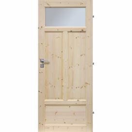 ERKADO Dřevěné masivni dveře masiv z borovice VERONA 1S (Kvalita B)