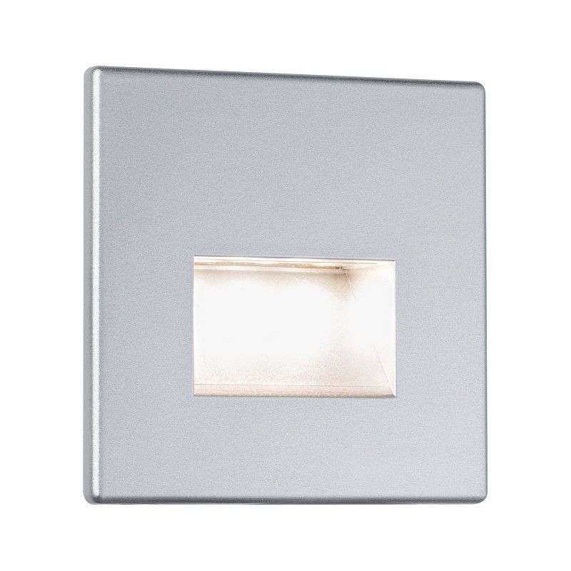 Paulmann 99495 LED zápustné orientační svítidlo na schody Wall 1x1,4W | 50lm | 2700K - matný chrom - A-LIGHT s.r.o.