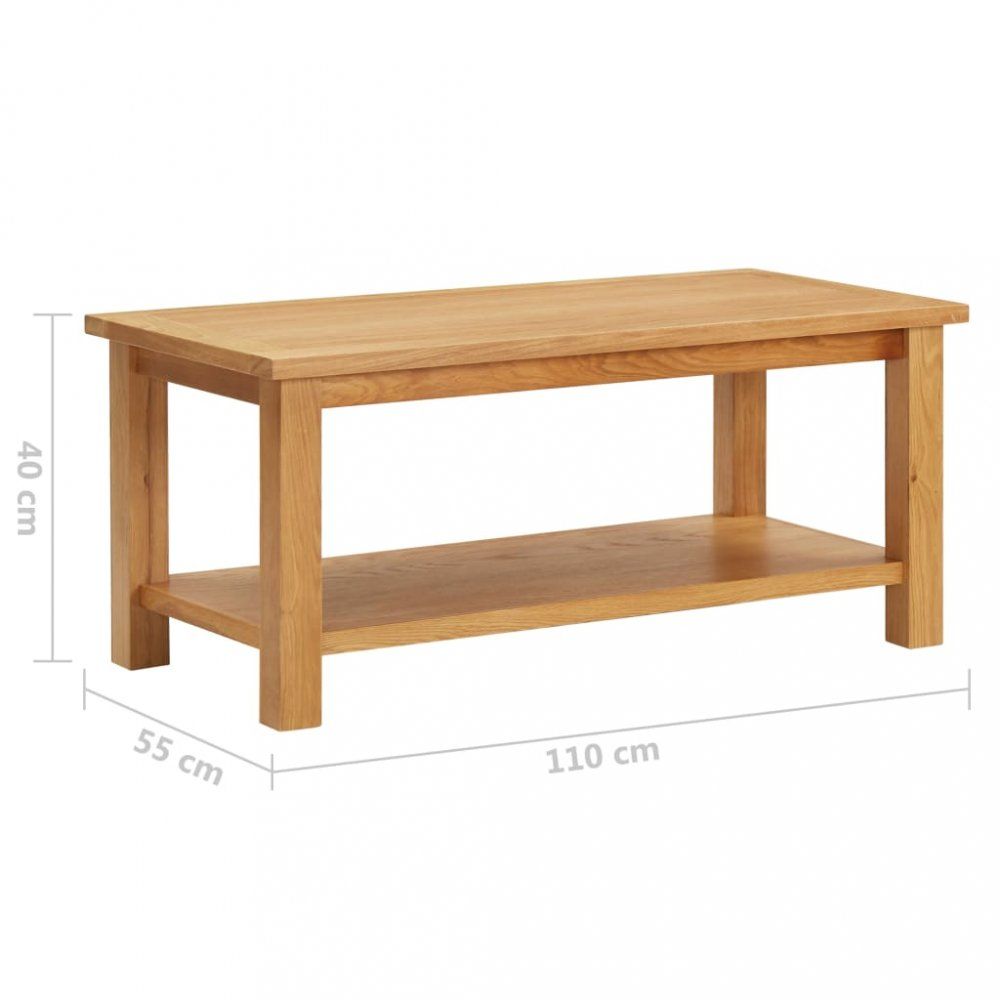 Konferenční stolek masivní dubové dřevo Dekorhome 110x55x40 cm - DEKORHOME.CZ