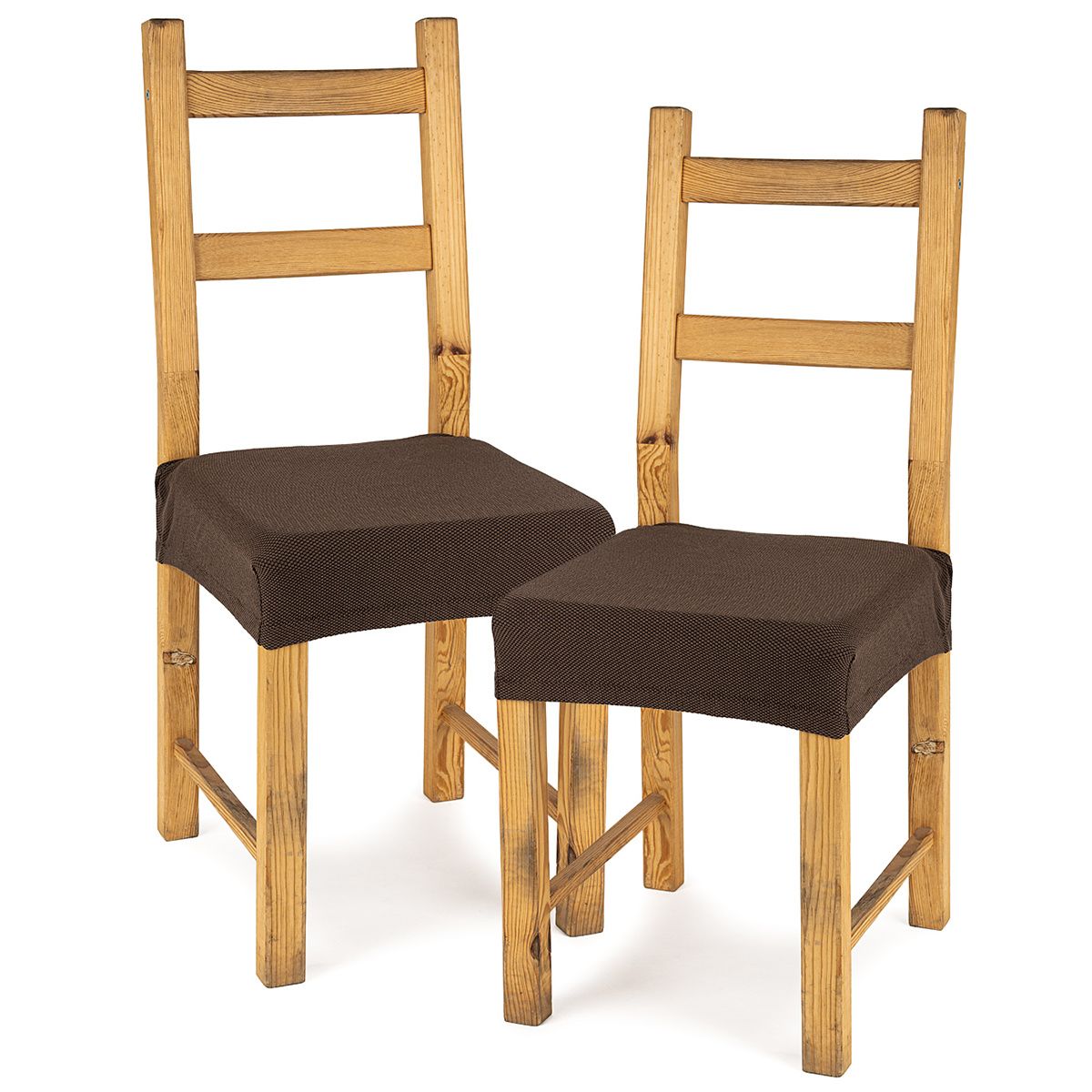 4Home Multielastický potah na sedák na židli Comfort hnědá, 40 - 50 cm, sada 2 ks - 4home.cz