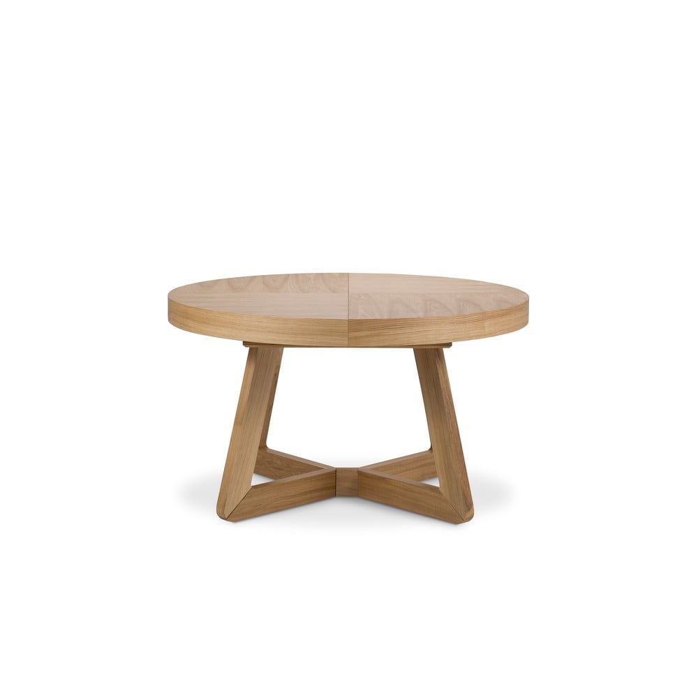 Rozkládací stůl s nohami z dubového dřeva Windsor & Co Sofas Bodil, ø 130 cm - Bonami.cz