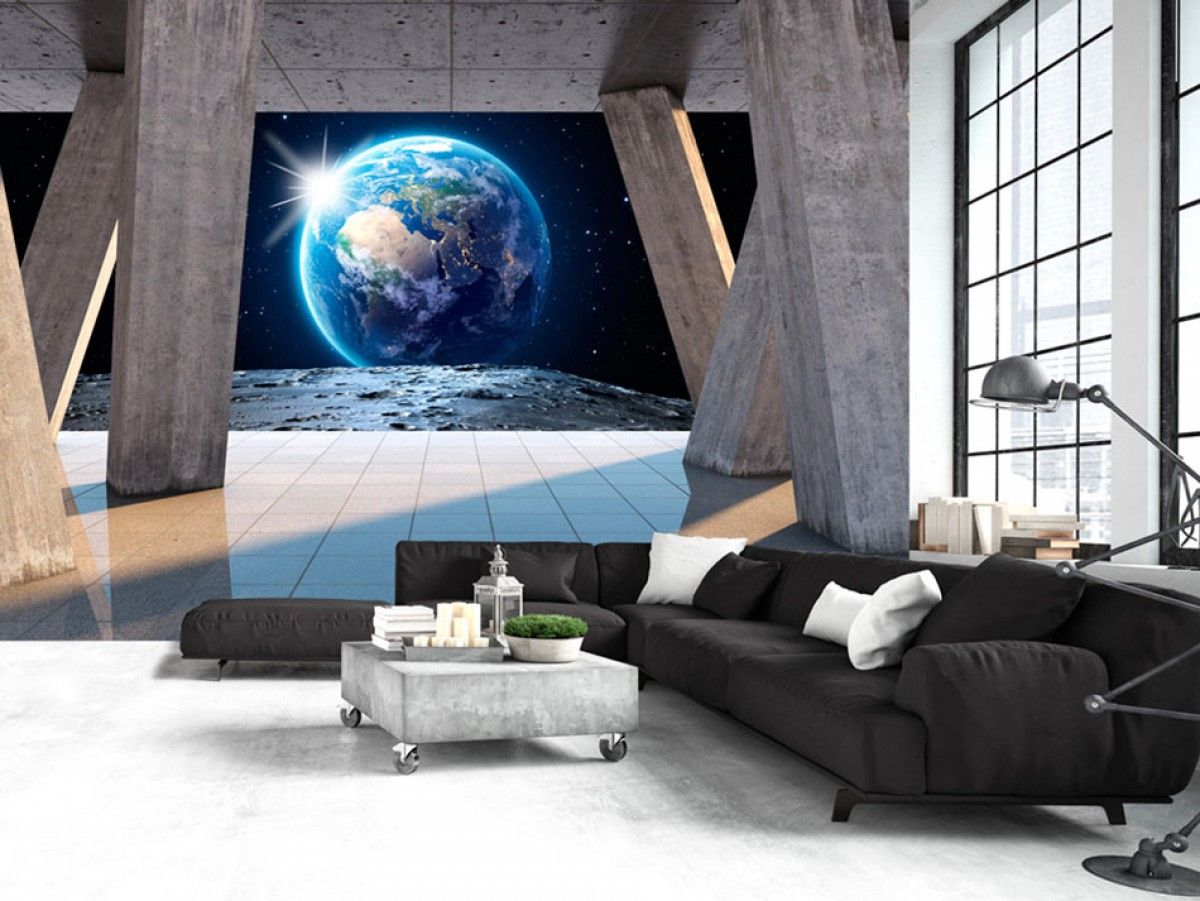 Murando DeLuxe Samolepicí 3D tapeta pohled na Zemi Velikost (šířka x výška): 294x210 cm - S-obrazy.cz