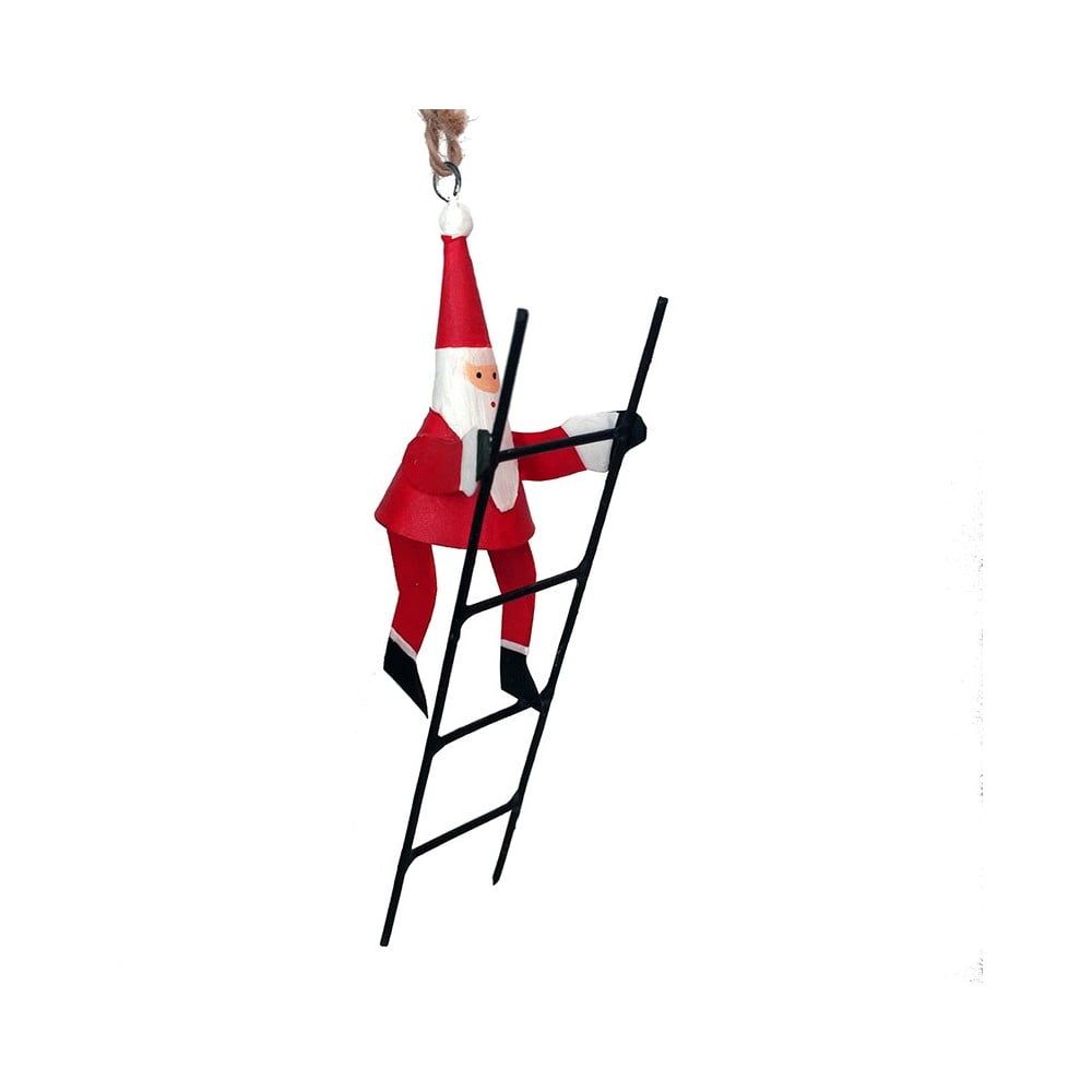 Vánoční závěsná dekorace G-Bork Santa With Ladder - Bonami.cz