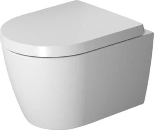 Závěsné WC Duravit Me By Starck Compact, Rimless, s HygieneGlaze, alpská bílá 2530092000 - Siko - koupelny - kuchyně