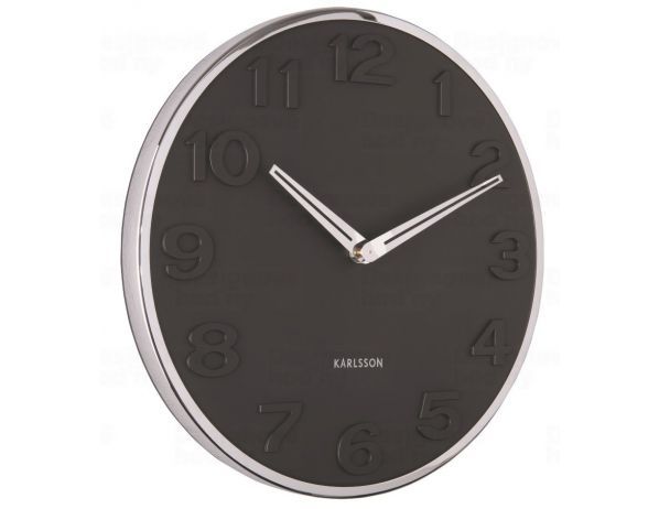 Designové nástěnné hodiny 5759BK Karlsson 30cm - FORLIVING