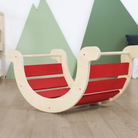 Benlemi Dětská Montessori balanční houpačka YUPEE Zvolte barvu: Červená