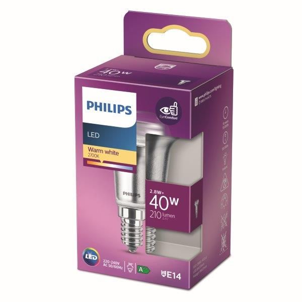 Philips 8718699773793 LED žárovka 1x2,8W | E27 | 210lm | 2700K - teplá bílá, Eyecomfort - Dekolamp s.r.o.