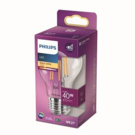 Philips 8718699761998 LED žárovka 1x4,3W | E27 | 470lm | 2700K - teplá bílá, čirá, EyeComfort