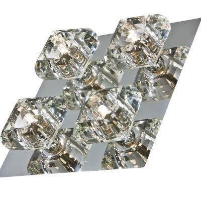 Azzardo AZ0492 přisazené stropní svítidlo Rubic 4 Top 4x40W | G9 | IP20 - chrom, sklo - Dekolamp s.r.o.