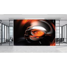 Malvis Tapeta abstrakt 3D orange Vel. (šířka x výška): 144 x 105 cm