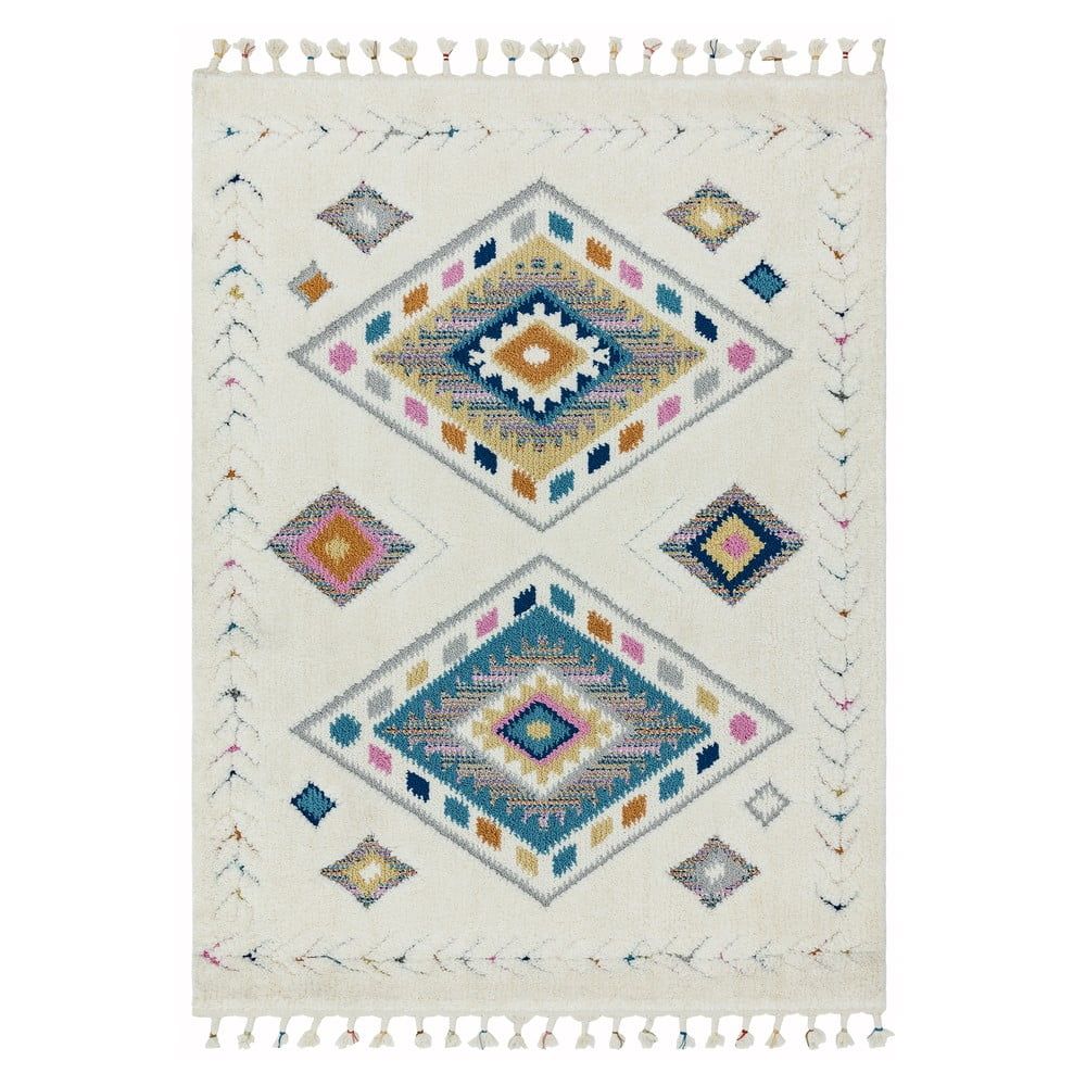 Béžový koberec Asiatic Carpets Rhombus, 80 x 150 cm - Bonami.cz