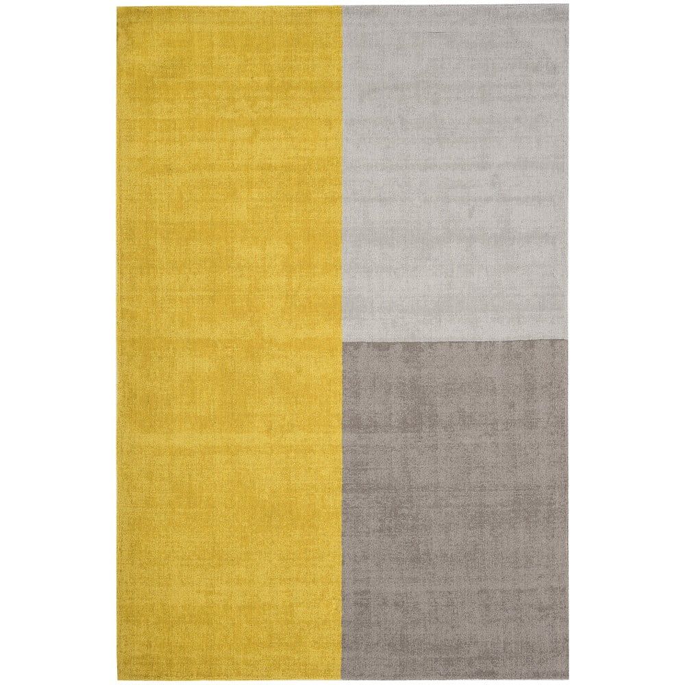 Žluto-šedý koberec Asiatic Carpets Blox, 120 x 170 cm - Bonami.cz