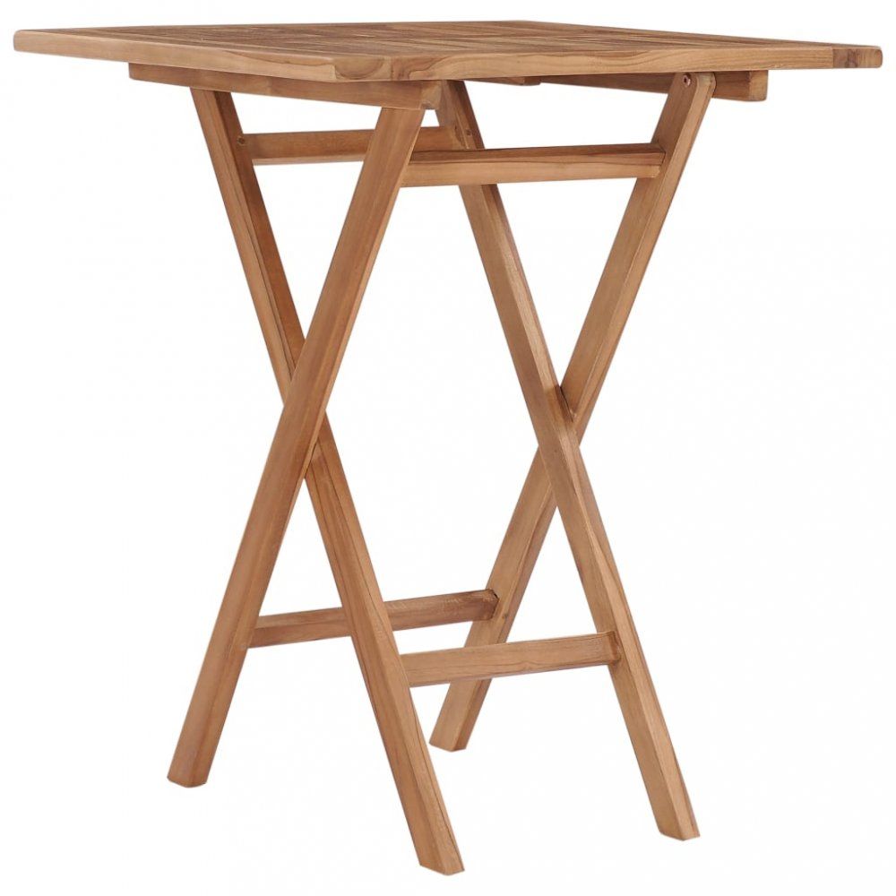 Skládací zahradní stolek 60x60 cm teakové dřevo Dekorhome - DEKORHOME.CZ